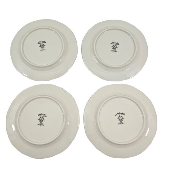 Noritake Rothschild Ivory China Platinum Band Bread & Butter Plates – Set of 4 - Picture 3 of 16